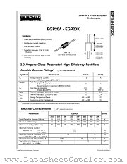 EGP20A datasheet pdf Fairchild Semiconductor