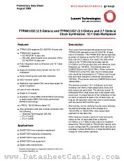 TTRN012G7 datasheet pdf Agere Systems