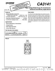 CA3141 datasheet pdf Intersil