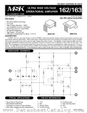 MSK163B datasheet pdf M.S. Kennedy Corp.