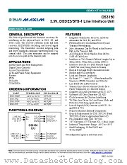 DS3150TN datasheet pdf MAXIM - Dallas Semiconductor