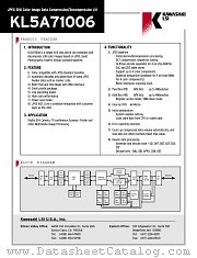 KL5A71006 datasheet pdf Kawasaki LSI