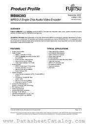 MB86393 datasheet pdf Fujitsu Microelectronics