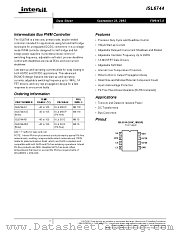ISL6744 datasheet pdf Intersil