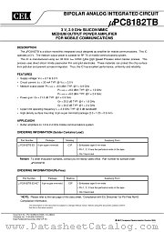 UPC8182TB-E3-AZ datasheet pdf NEC