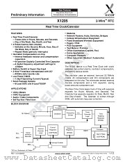 X1205S8I datasheet pdf Xicor