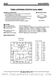 NJG1520PE1-C10 datasheet pdf New Japan Radio
