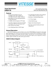 VSC8115YA datasheet pdf Vitesse Semiconductor Corporation