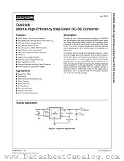 FAN5308MPX datasheet pdf Fairchild Semiconductor