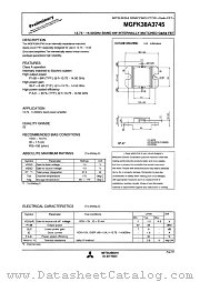 MGFK38A3745 datasheet pdf Mitsubishi Electric Corporation