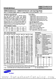 KMM372V400CS datasheet pdf Samsung Electronic