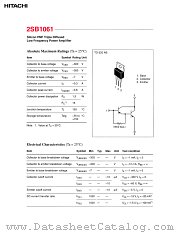 2SB1061 datasheet pdf Hitachi Semiconductor