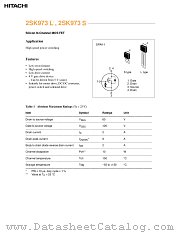 2SK973 datasheet pdf Hitachi Semiconductor