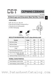 CEP06N5 datasheet pdf Chino-Excel Technology