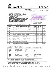 EPA120E datasheet pdf Excelics Semiconductor