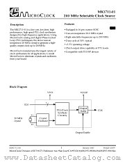 MK171101 datasheet pdf Integrated Circuit Systems