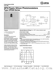 OP599A datasheet pdf Optek Technology