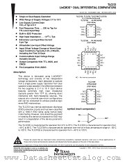 TLC372I datasheet pdf Texas Instruments