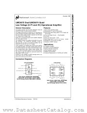 LMC6572BIN datasheet pdf National Semiconductor