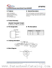 AF40P03 datasheet pdf Anachip