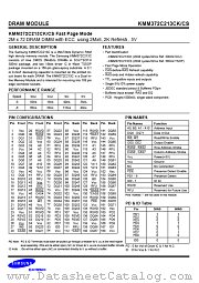 KMM372C213CK datasheet pdf Samsung Electronic