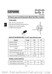 CEF04N6 datasheet pdf Chino-Excel Technology