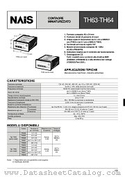 TH63 datasheet pdf Matsushita Electric Works(Nais)