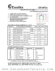 EFA072A datasheet pdf Excelics Semiconductor