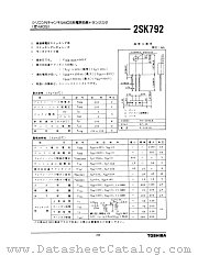 2SK792 datasheet pdf TOSHIBA