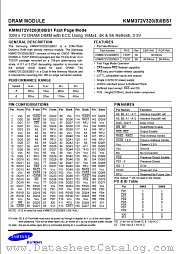 KMM372V3280BS1 datasheet pdf Samsung Electronic