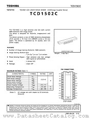TCD1502C datasheet pdf TOSHIBA