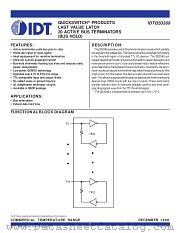 IDTQS3389Q datasheet pdf IDT