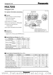 HUL7203 datasheet pdf Panasonic