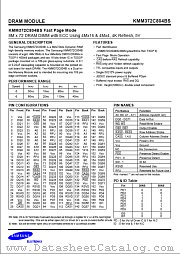 KMM372C804BS datasheet pdf Samsung Electronic