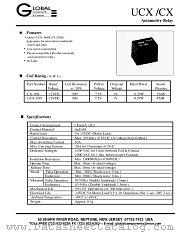 CX-10N datasheet pdf Global Components & Controls