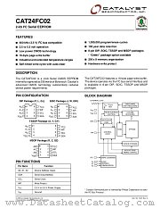CAT24FC02UITE13REV-E datasheet pdf Catalyst Semiconductor