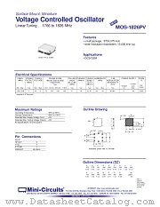 MOS-1826PV datasheet pdf Mini-Circuits