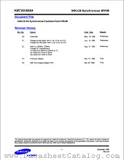 KM736V689A datasheet pdf Samsung Electronic
