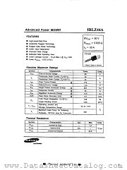 IRLZ44A datasheet pdf Samsung Electronic