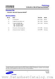 K7N161831B-QC16 datasheet pdf Samsung Electronic