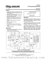 MT9043AN datasheet pdf Zarlink Semiconductor