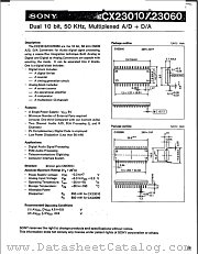 CX23010 datasheet pdf SONY