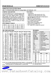 KMM372F1600BK datasheet pdf Samsung Electronic
