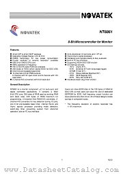 NT6861U datasheet pdf Novatek