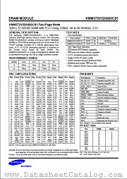KMM372V3280CS1 datasheet pdf Samsung Electronic