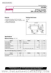 STK4332 datasheet pdf SANYO