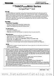 THNCF016MAA datasheet pdf TOSHIBA