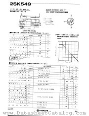 2SK549 datasheet pdf Hitachi Semiconductor