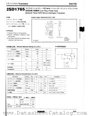 2SD1765 datasheet pdf ROHM