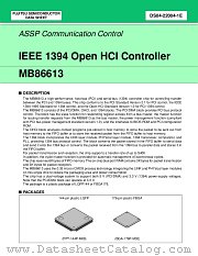 MB86613PFV datasheet pdf Fujitsu Microelectronics